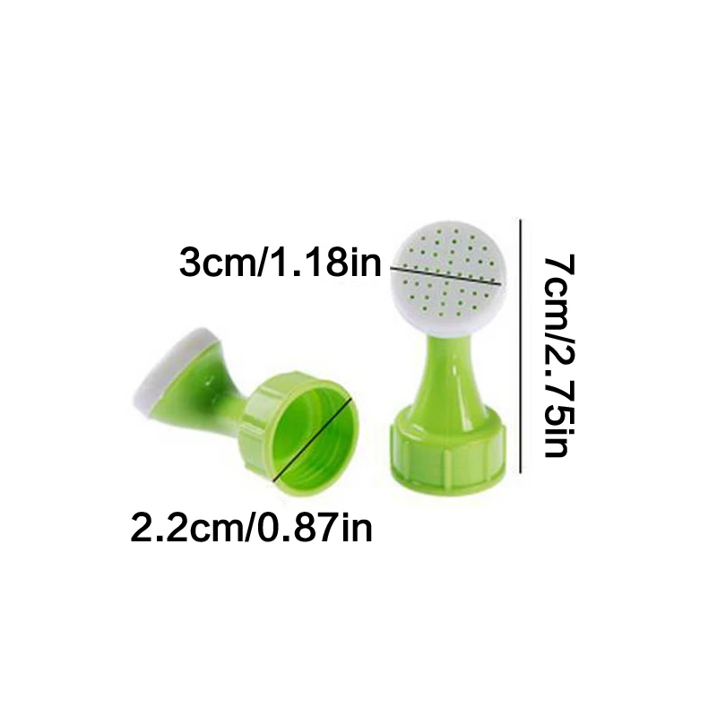 2 Pcs Portable Bottle Cap Sprinkler PVC Plastic Watering Garden Spray Waterer Plant Pot Flowering Tools Nozzle Sprinkler Head