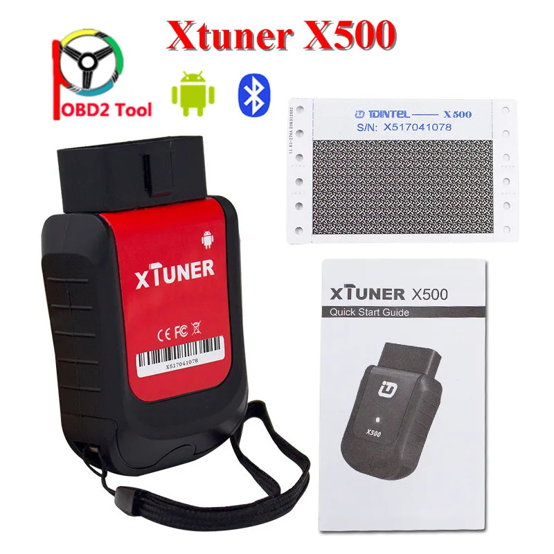 Xttuner X500 Bluetooth Android Universal OBD2 Car Diagnostic Tool for Engine ABS BatteryDPF EPB Oil font