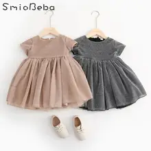 Западное Сетчатое платье на день рождения для маленьких девочек; дизайнерские вечерние платья принцессы для новорожденных; одежда для свадьбы