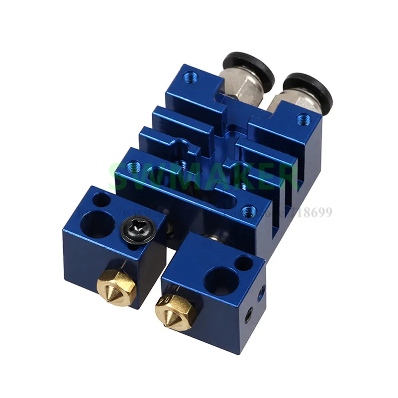 

3D printer all metal Chimera 2 in 2 out extrusion head multicolor printing DIY kit