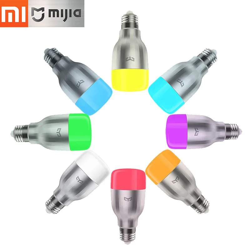 

Xiaomi Mijia Colour bulb Yeelight Smart LED Bulb Dimmable RGB Color Changing E27 9W 600 Lumens Smart Phone WiFi Remote Control