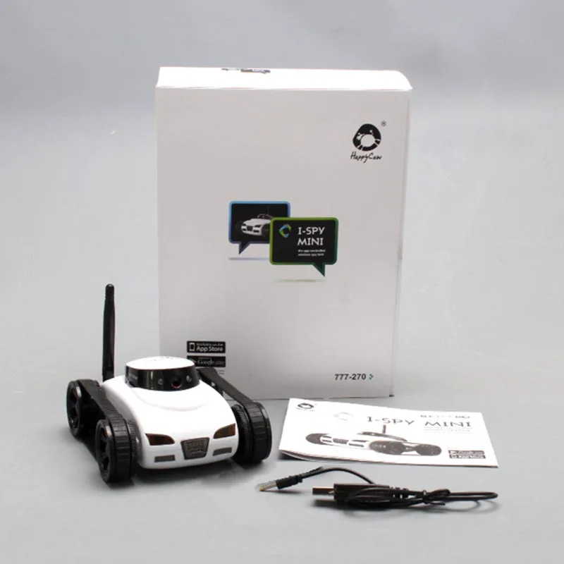 Mini Remote Control Toys Wifi Robot Camera RC Tank APP Real-time Controlled by IOS Android Smart Device for Children Kis Gifts