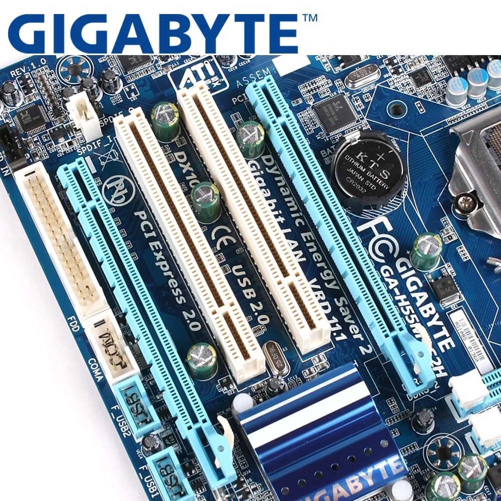 GIGABYTE GA H55M S2H настольная материнская плата H55 Socket LGA 1156 i3 i5 i7 DDR3 16G Micro ATX оригинальная