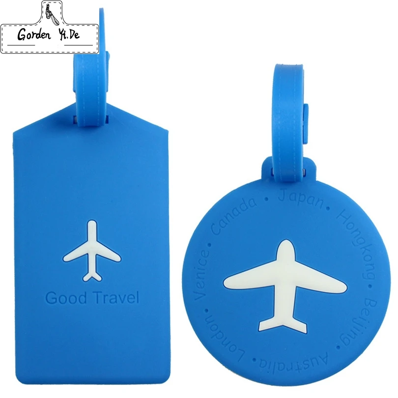 Laggage font b bags b font Accessorles Cute Novelty Rubber Funky font b Travel b font