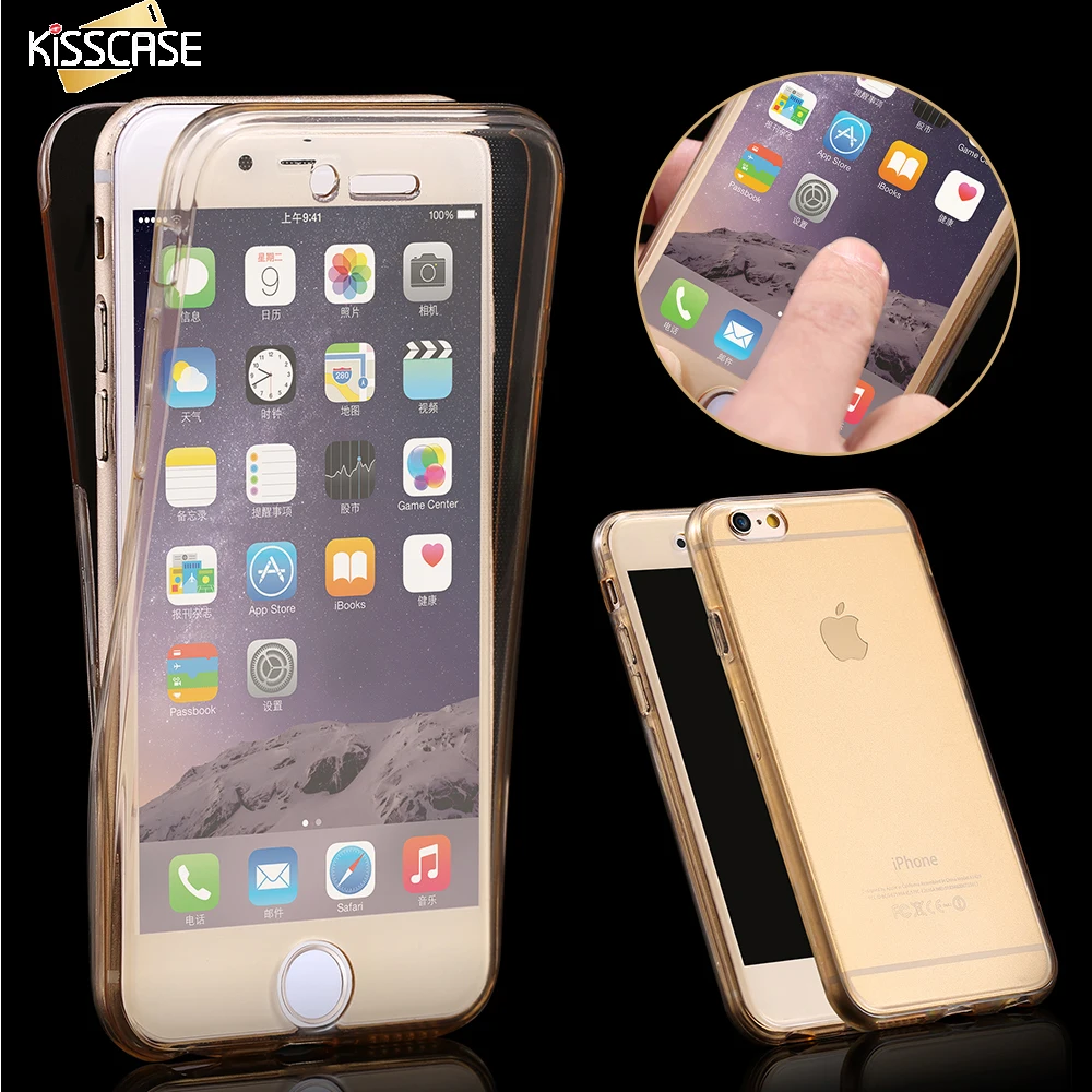 KISSCASE прозрачный мягкий чехол для телефона iPhone 7 8 X Plus 5 5S SE 6 S Samsung S6 S7 Edge Funda Capa |