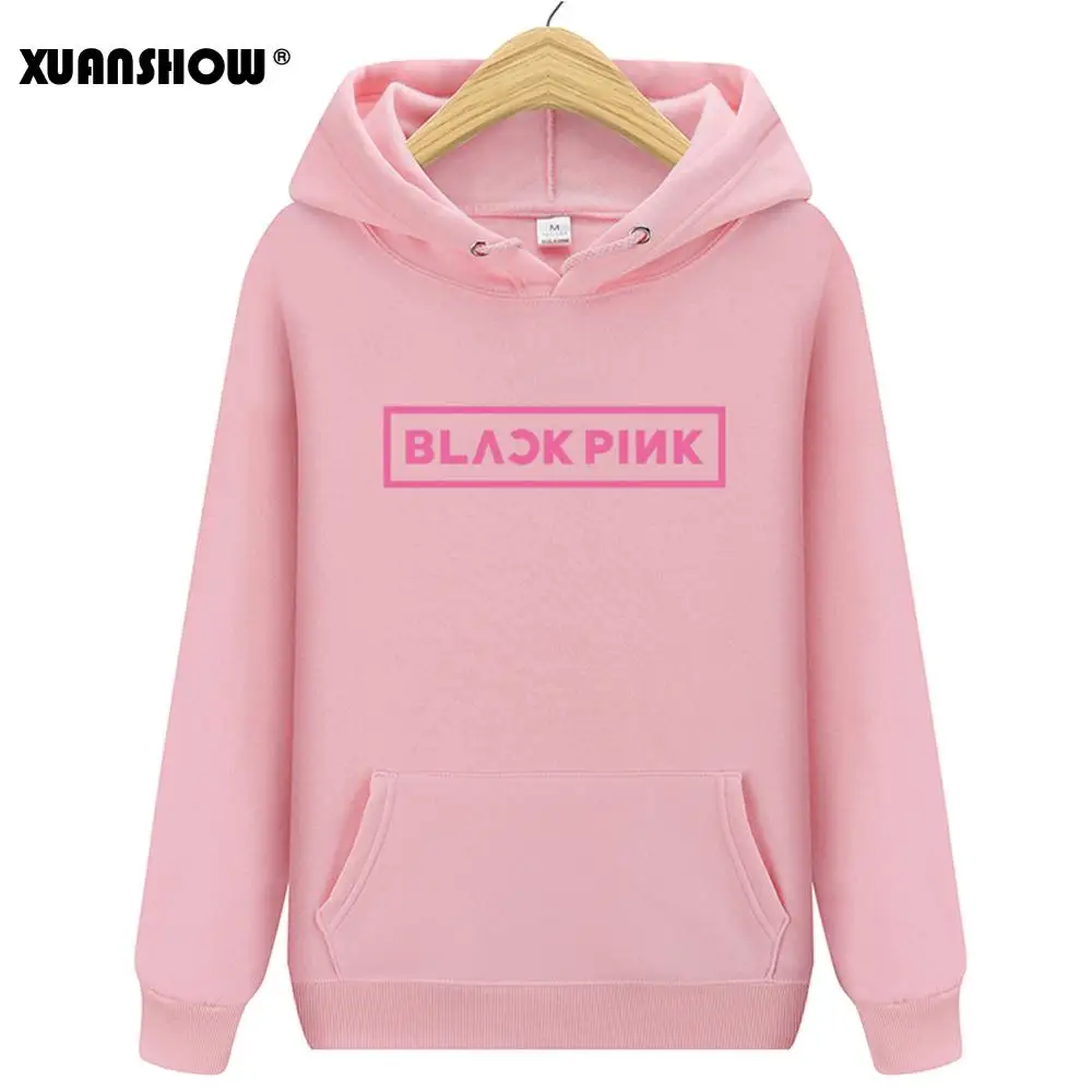  XUANSHOW BLACKPINK Album Women Hoodies Sweatshirt Printed Causal Top Autumn Long Sleeve Hoody Sweat