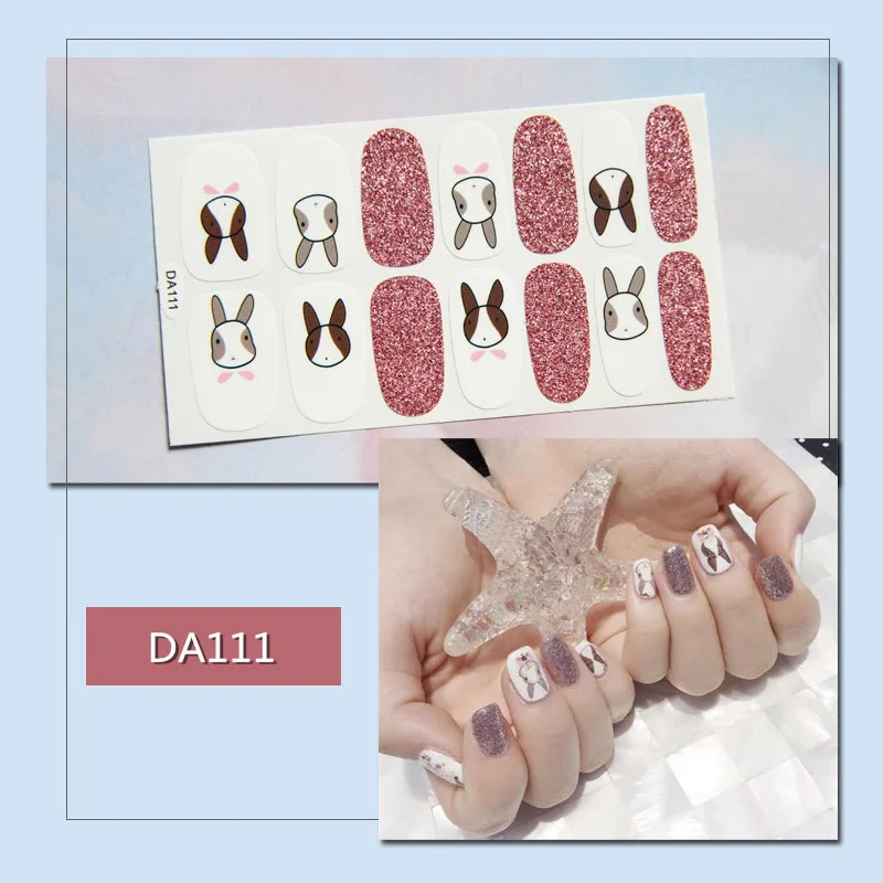 1 лист Водонепроницаемый самоклеющиеся наклейки для ногтей декор для ногтей DIY- MS - Цвет: DA111