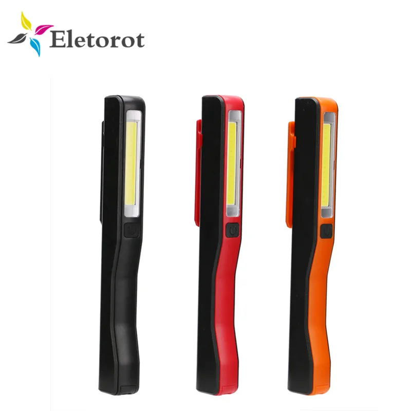 

4 Colors Mini LED Flashlight COB LED Magnetic Stand Pen Light Penlight Torch Lanterna Cob Work Portable Camping Handy Torch