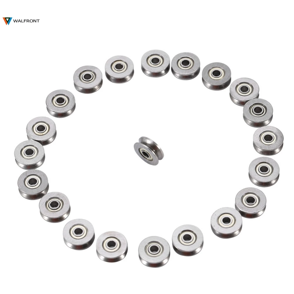 

20Pcs/set V623ZZ V Groove Ball Bearing 3x12x4mm Carbon Steel V Groove Bearing Used In Rail Track Linear Motion System Wholesale