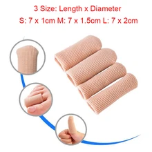 3 размера, защитная трубка для пальцев, силиконовый гелевый колпачок для пальцев, рельефная прочная трубка, защита для ухода за ногами, Здоровье ног