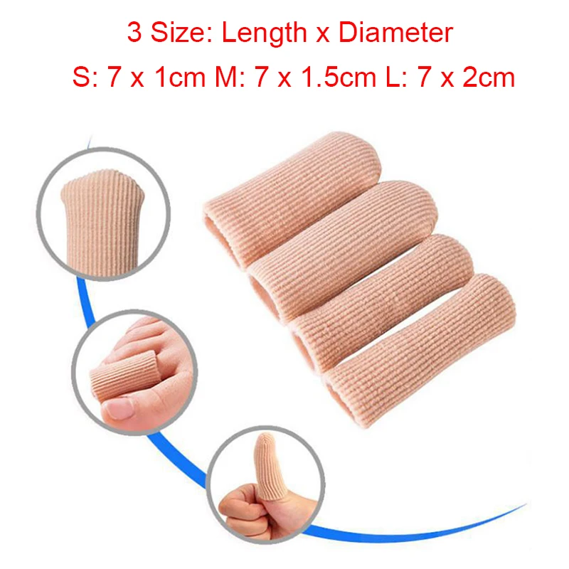

3 Sizes Toe Protector Tube Silicone Gel Cap Finger Toe Hammertoes Relief Durable Tube Protector Foot Care Health Toe Health