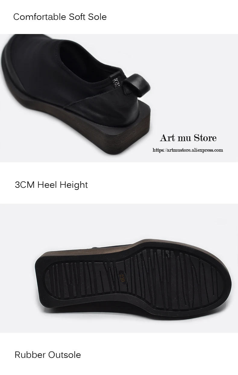 Artmu/оригинальная женская обувь с глубоким носком; повседневная обувь из эластичной ткани; удобная обувь на плоской подошве; Всесезонная обувь с мягкой подошвой; B2703-4