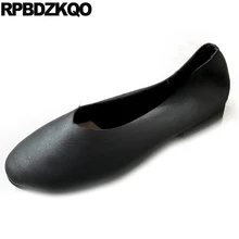 Женщин плоские престарелые ручной работы Круглый носок Широкая посадка черный зеленый надевать красное вино Настоящая кожа Традиционные китайские туфли Мода последние отправка капель европейская весенняя осень