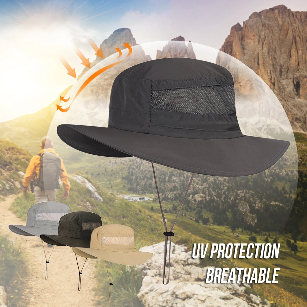 

UV Protection Fishing Hat Men Women Quick Dry Breathable Mesh Fishing Cap Outdoor Anti-sun Beach Fisherman Hat