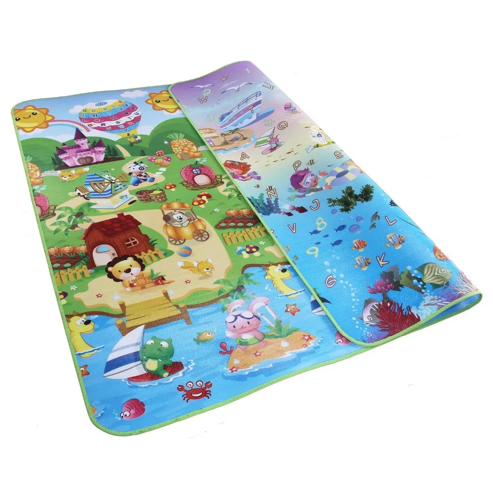 Baby Crawling Puzzle Play Mat Blue Ocean Playmat EVA Foam Kids Gift Toy
