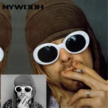 NYWOOH защитные очки в стиле Курта Кобейна Мужские Женские Роскошные брендовые дизайнерские овальные мужские и женские солнечные очки NIRVANA солнцезащитные очки UV400