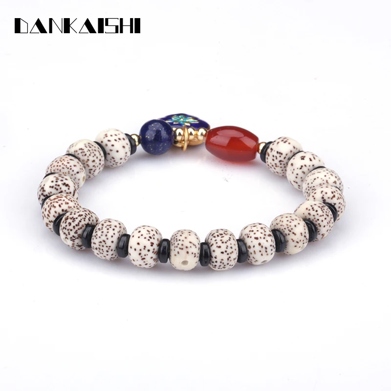 Dankaishi Handmade Buddha Bracelets for Women Men Pray Bodhi Beaded
