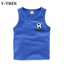 Été garçons t-shirts enfants hauts coton gilet pour enfants Football bébé Singlet 1-10 ans sous-vêtements pour adolescent modèles