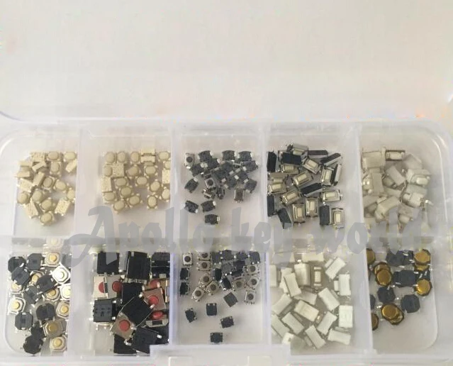 

10 Kinds Of Micro Switch Button For Hyundai TOYOTA HONDA VW BUICK REMOTE KEY Tactile Push Switch Buttons (Each 25PCS).