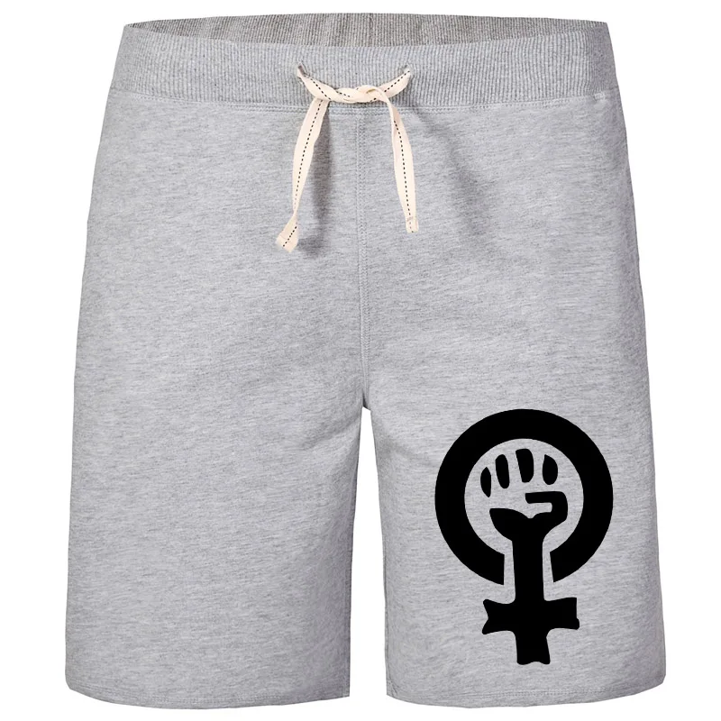 Повседневные Классические модные шорты для пляжных каникул Feminism для мужчин love wo мужские правильные хлопковые износостойкие шорты с карманами