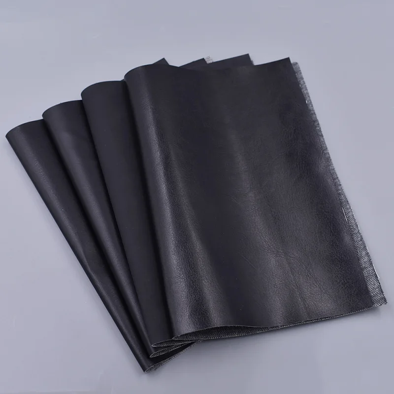 A4 черная искусственная кожа Diy декоративная искусственная кожа ткань для одежды сумки обувь ручной работы