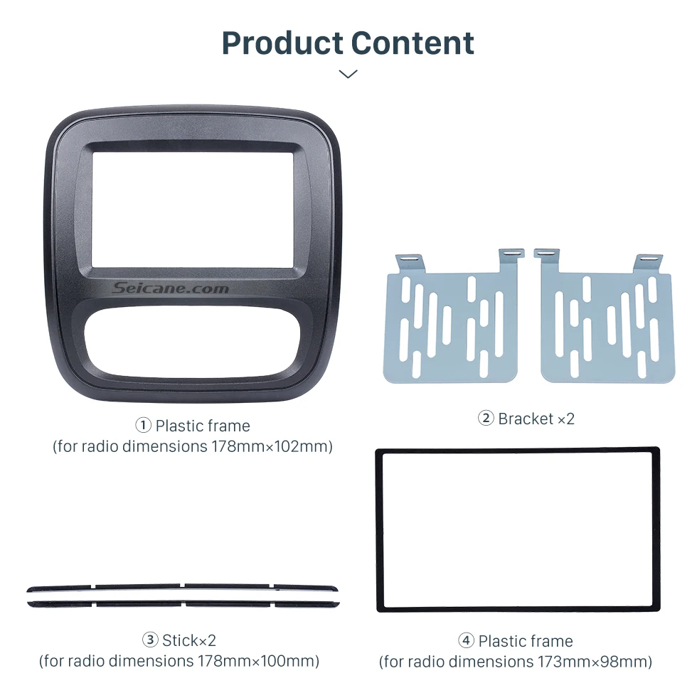 Seicane 2Din Автомагнитола фасции для до Renault trafc Opel Vivaro DVD панель приборная панель комплект Авто Стерео установка панель приборной панели