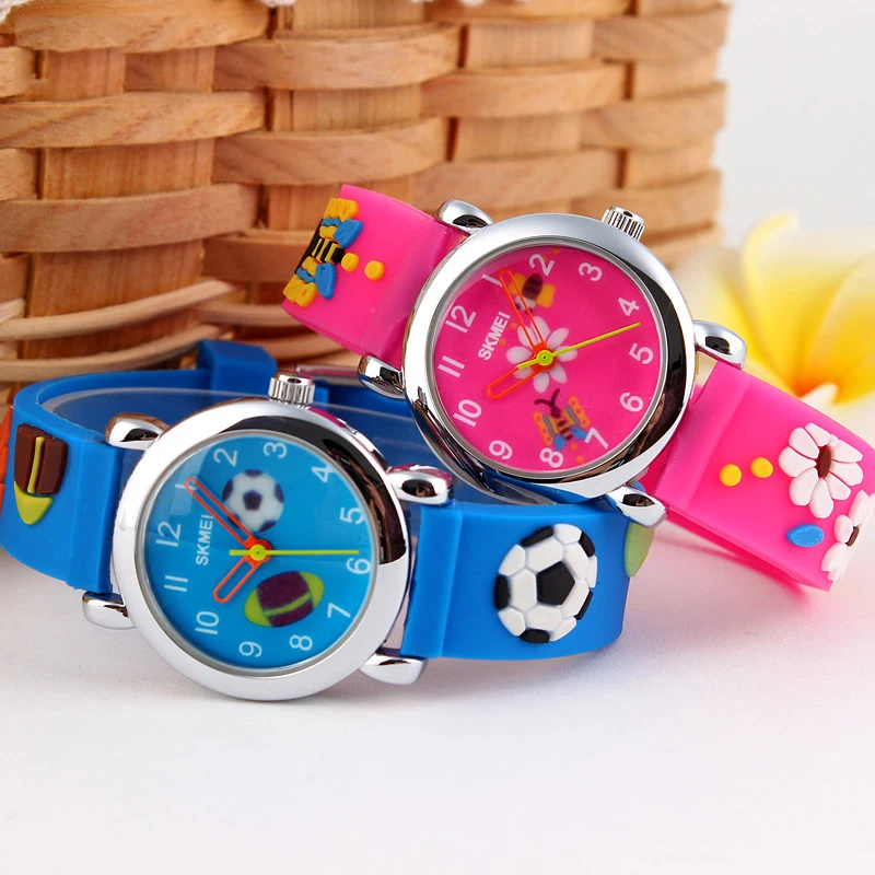 SKMEI 1047 детские часы Детские Мультяшные милые наручные часы водонепроницаемые кварцевые часы для мальчиков и девочек спортивные наручные часы для студентов