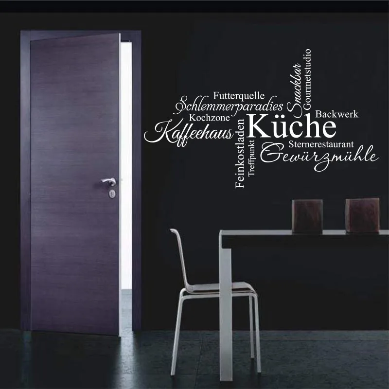 German kitchen wall stickers vinyl wall stickers kitchen tile wall decals home decoration house decorative art murals DW1047