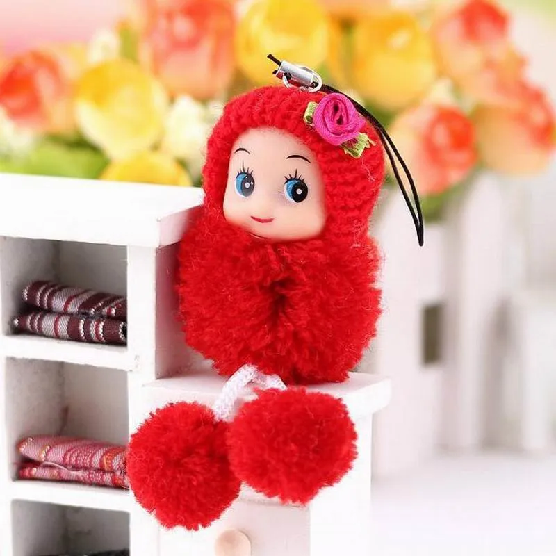 

4 PCS Plush Mini Ddung Doll Best Toy Gift for Girl Confused Doll Key Chain Phone Pendant Ornament 8cm Dolls & Stuffed Toys t