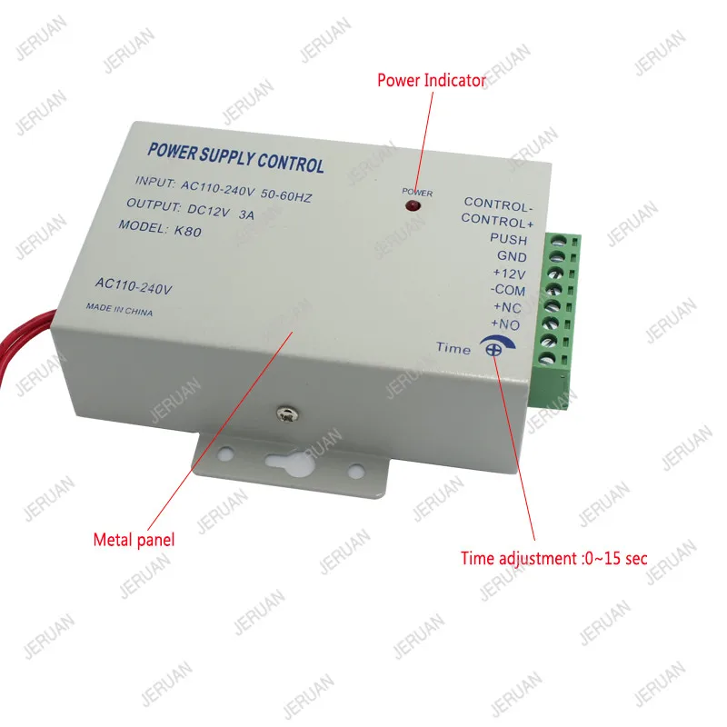 Электронная система контроля допуска к двери интегрированная RFID с ID 38mA считыватель Электрический одиночный двойной головкой ворота 12V Блокировка питания