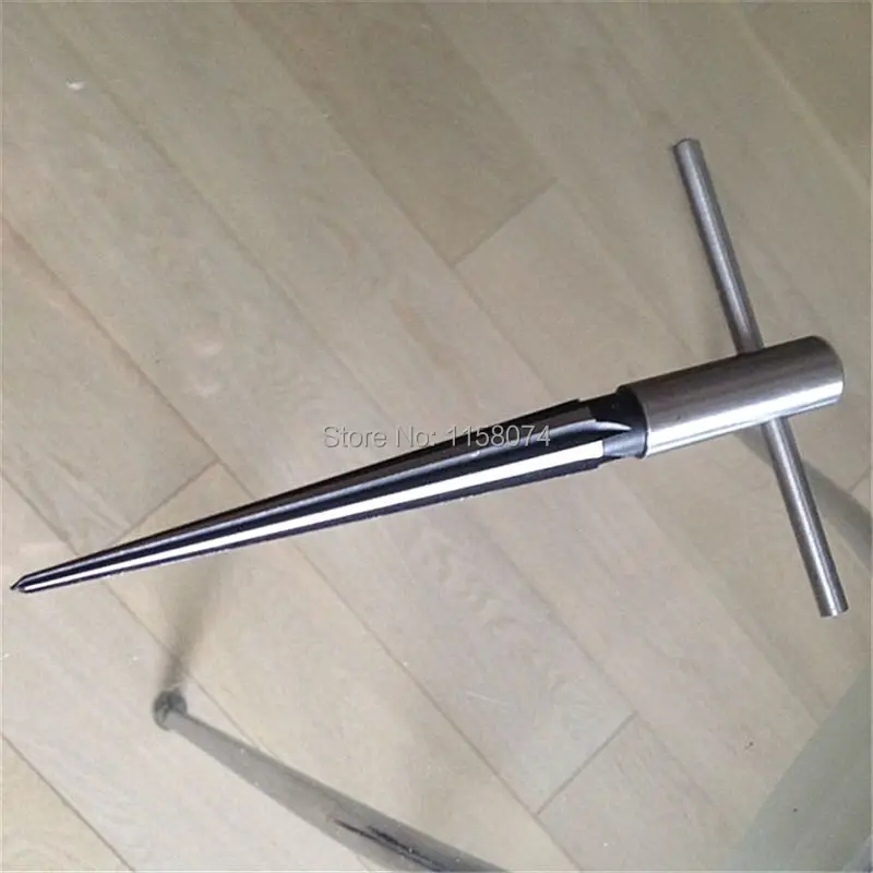 

6 Fluted T Handle Tapered Reamer 1/8" To 1/2" Woodworker Hand Held Reaming Tool For Use In Wood Sink Holes Chamfers Back Taper
