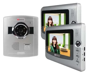 

XinSiLu New style 7 Inch wired video door phone/doorphone , Safe home security intercom system 1 camera+2 monitors