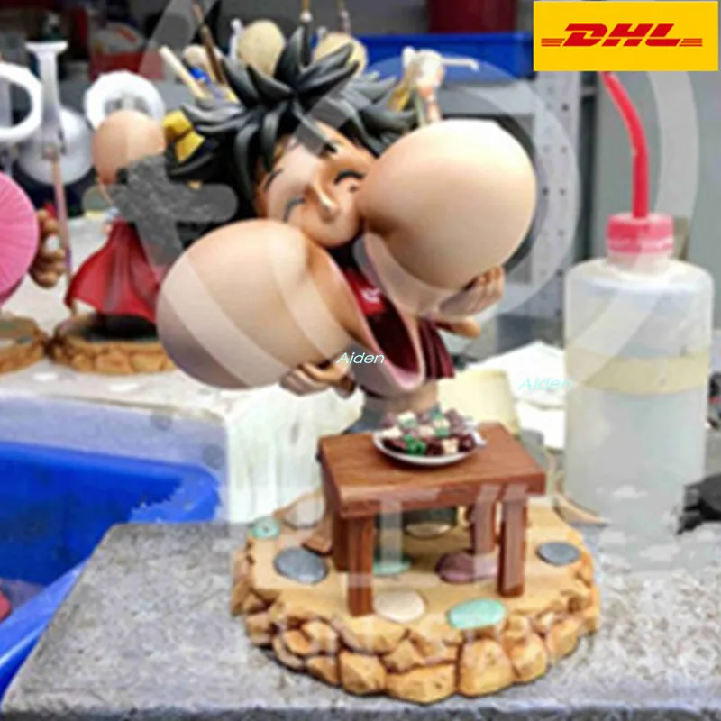 " Цельная статуя соломенная шляпа Пираты бюст Обезьяна D. Luffy полноразмерная портретная шляпа мальчик анимационная фигурка GK игрушечная коробка 15 см B1536