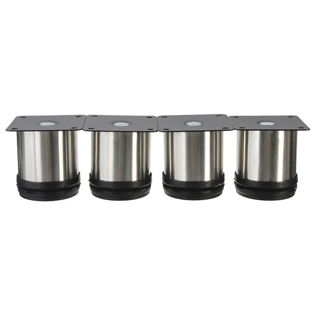 Best Offers 4Pcs Cabinet Legs Adjustable Stainless Steel Furniture Feet Round Stand Holder 6cm Best Offers 4Pcs Cabinet Legs Adjustable Stainless Steel Furniture Feet Round Stand Holder 6cm