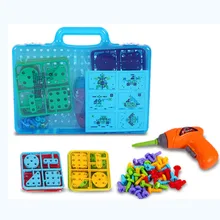 Ребенок учится развивающие игрушки Электрический гайка с отверстиями под ключ разборки соответствовать Комбинации из Наборы инструментов разборочный винт дома игрушки