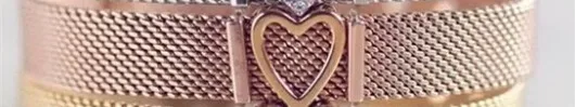 Прямая поставка Somsoar ювелирные изделия из розового золота SOULMA сетчатый Браслет набор из нержавеющей стали браслет как подарок на День святого Валентина для женщин - Окраска металла: SET 7