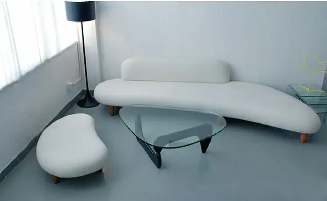Aliexpress Creative Personality Arc Fabric Sofa Creative Personality Arc Fabric Sofa Combination Living Room Leisure Office Furniture Modern Minimalist Fashion