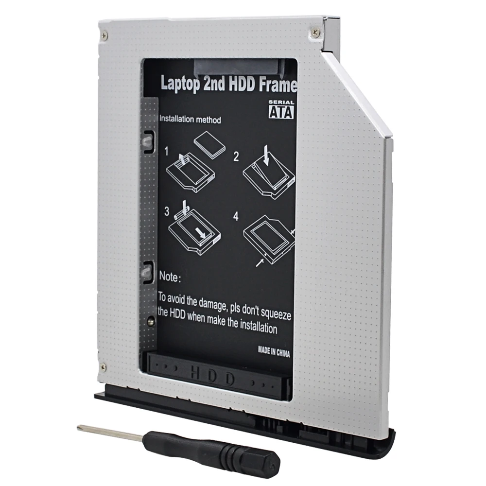 Для HP EliteBook 2530p 2540p Optibay 2nd HDD Caddy 9 5 мм SATA 3 0 для 2 ''SSD CD DVD диск корпус ROM адаптер|sata hdd
