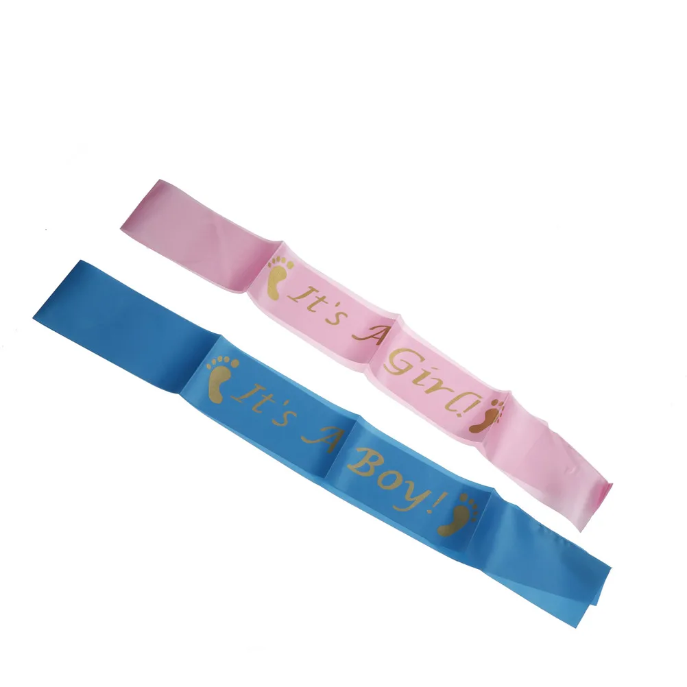 It's a Boy It's a Girl Baby Shower Sashes Newborn Party Sashes Wedding