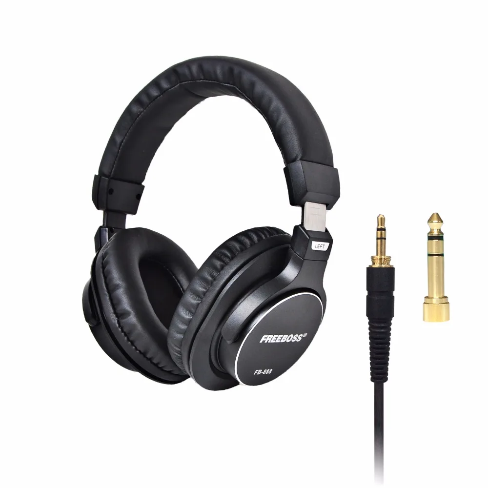 Freeboss FB 888 Over ear закрытым 45 мм драйверы односторонняя съемный кабель 3 5 штекер 6 35