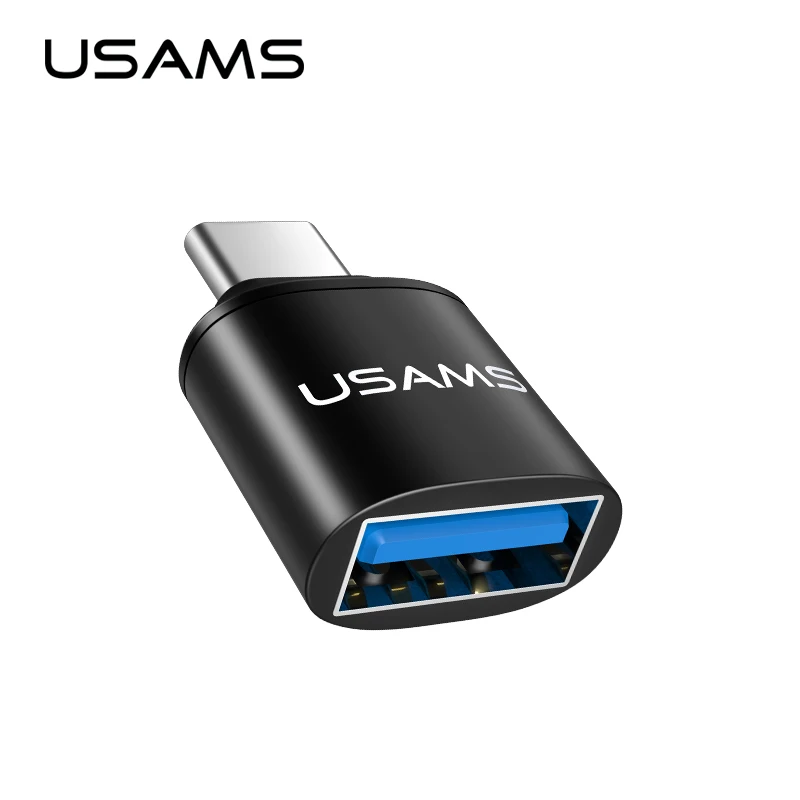 Адаптер USAMS OTG type C 3 0 штекер к USB Женский адаптер данных 2 в 1 Зарядка и