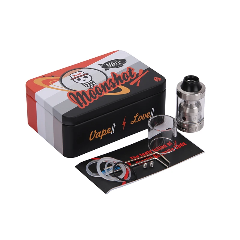 

Sigelei Moonshot 2ml DIY Top-filled with 2-post Build Deck RDTA Atomizer