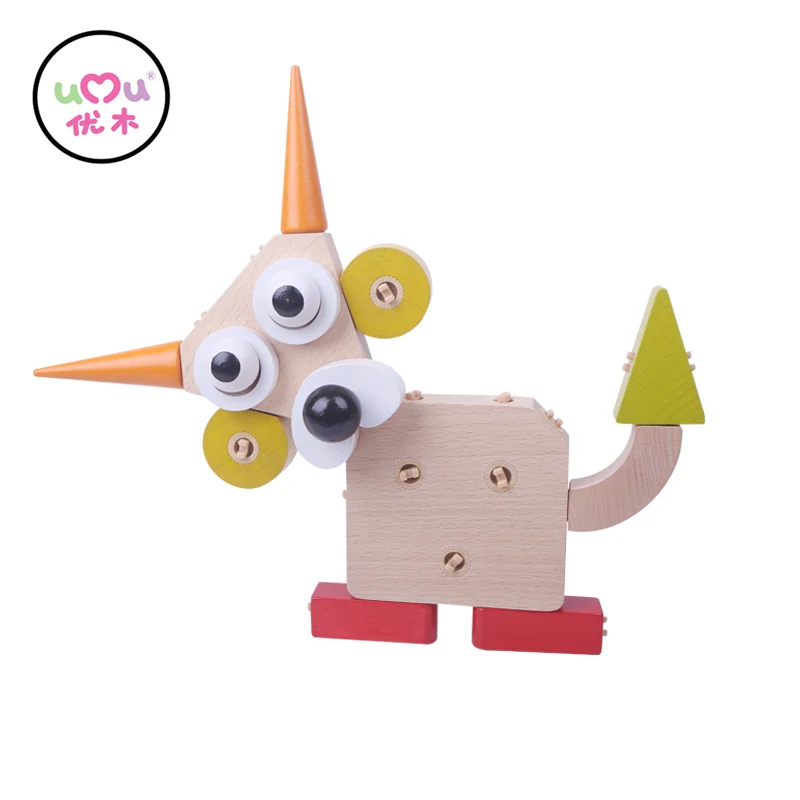 

[Umu] Wooden Toys For Children Cute Pet Club Educational Toys Children Fingers Flexible Training Creative Toys