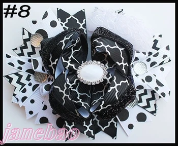 

free shipping 250pcs fashion 6'' large Over the Top Loopy bottle Boutique Bow girl big bows cartoon hair bows