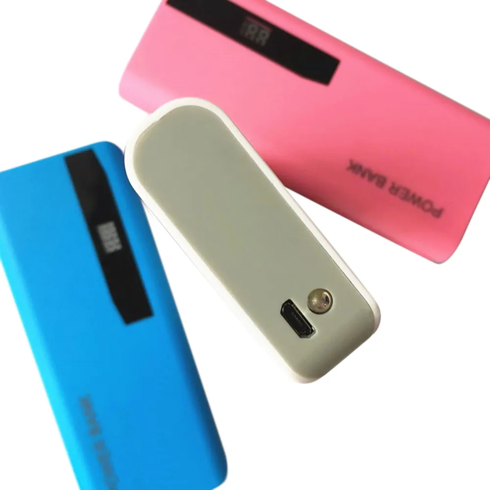 Светодиодный дисплей 5X18650 Li-battery USB power Bank зарядное устройство чехол DIY коробка для iPhone Прямая поставка