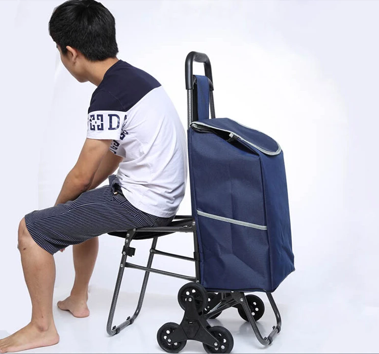 2016 Manufacturers supermarket the shopping basket folding hand pulled trolley luggage shopping cart B style