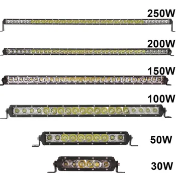 

7 11 21 31 41 51 Inch Offroad Slim LED Work Light Bar 12V 24V Car Truck Pickup Wagon Camper 4x4 Tractor SUV Indicator Headlight