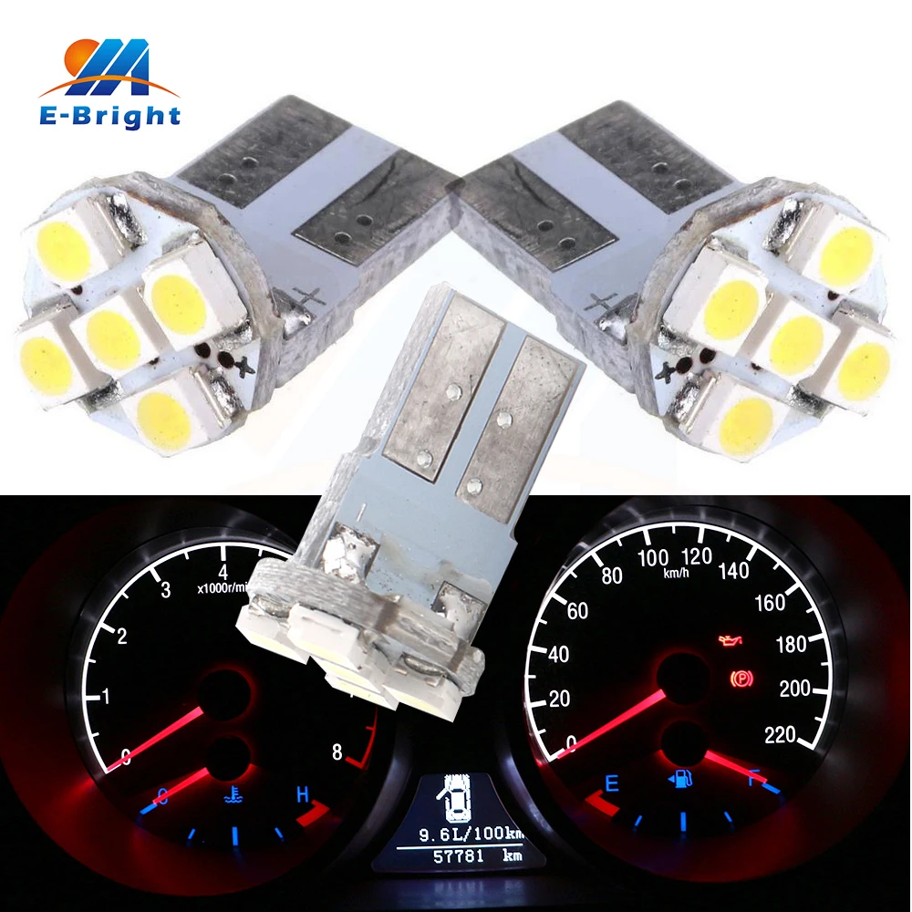 

1000Pcs/Lot 12V T10 PCB 3528 1210 5 SMD LED Car Interior Marker Lamp Side Wedge Parking Dome Bulbs Reading Lights Car Styling
