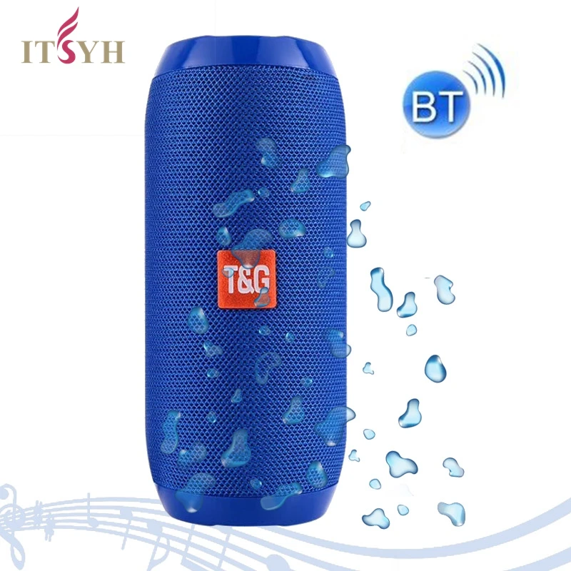 

WIRELESS/BLUETOOTH SPEAKER Portable waterproof Speakers TG117 Fabric outdoor sound bar support TF/USB/Handsfree Call ITSYH