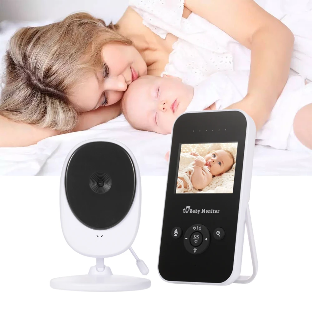 

2.4 Inch Wireless Video Baby Monitor-Resolution Color LCD Baby Sleeping Monitor 2 Way Audio Talk Night Vision Temperature Sensor